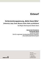 Deckblatt des Vorentwurf - Dorfentwicklungsplan "MeGa Geest Mitte"&nbsp;&copy;&nbsp;Samtgemeinde Fredenbeck