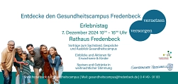 Informationen zum Erlebnistag Gesundheitscampus Fredenbeck am 7.12.204 von 10-16 Uhr am und im Rathaus Fredenbeck&nbsp;&copy;&nbsp;Samtgemeinde Fredenbeck