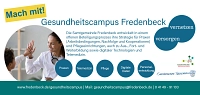 Flyer Gesundheitscampus - fachlich Vorderseite Vorderseite des Flyers für die fachliche Öffentlichkeit
