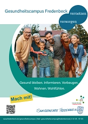 Plakat zum Start des Projekts Gesundheitscampus Fredenbeck&nbsp;&copy;&nbsp;Samtgemeinde Fredenbeck